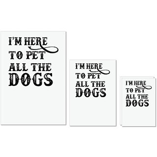 UDNAG Untearable Waterproof Stickers 155GSM 'Dog | i'm here to pet' A4 x 1pc, A5 x 1pc & A6 x 2pc UDNAG Untearable Waterproof Stickers 155GSM 'Dog | i'm here to pet' A4 x 1pc, A5 x 1pc & A6 x 2pc