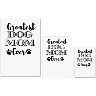 UDNAG Untearable Waterproof Stickers 155GSM 'Mother | greatest dog mom' A4 x 1pc, A5 x 1pc & A6 x 2pc UDNAG Untearable Waterproof Stickers 155GSM 'Mother | greatest dog mom' A4 x 1pc, A5 x 1pc & A6 x 2pc
