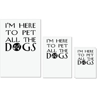 UDNAG Untearable Waterproof Stickers 155GSM 'Dog | i'm here' A4 x 1pc, A5 x 1pc & A6 x 2pc UDNAG Untearable Waterproof Stickers 155GSM 'Dog | i'm here' A4 x 1pc, A5 x 1pc & A6 x 2pc