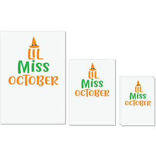 UDNAG Untearable Waterproof Stickers 155GSM 'Halloween | Lil Miss October' A4 x 1pc, A5 x 1pc & A6 x 2pc UDNAG Untearable Waterproof Stickers 155GSM 'Halloween | Lil Miss October' A4 x 1pc, A5 x 1pc & A6 x 2pc