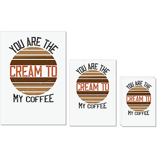 UDNAG Untearable Waterproof Stickers 155GSM 'Coffee | you are the cream to my coffee' A4 x 1pc, A5 x 1pc & A6 x 2pc UDNAG Untearable Waterproof Stickers 155GSM 'Coffee | you are the cream to my coffee' A4 x 1pc, A5 x 1pc & A6 x 2pc