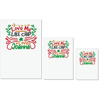UDNAG Untearable Waterproof Stickers 155GSM 'Christmas | love me like chip loves joanna' A4 x 1pc, A5 x 1pc & A6 x 2pc UDNAG Untearable Waterproof Stickers 155GSM 'Christmas | love me like chip loves joanna' A4 x 1pc, A5 x 1pc & A6 x 2pc