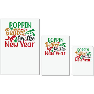 UDNAG Untearable Waterproof Stickers 155GSM 'Christmas | poppin bottles for the new year' A4 x 1pc, A5 x 1pc & A6 x 2pc UDNAG Untearable Waterproof Stickers 155GSM 'Christmas | poppin bottles for the new year' A4 x 1pc, A5 x 1pc & A6 x 2pc