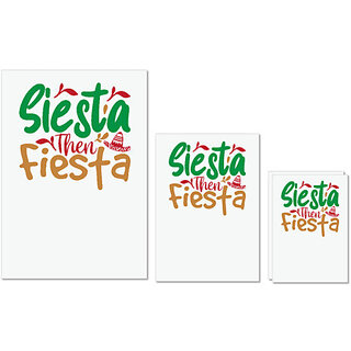 UDNAG Untearable Waterproof Stickers 155GSM 'Christmas | siesta then fiesta' A4 x 1pc, A5 x 1pc & A6 x 2pc UDNAG Untearable Waterproof Stickers 155GSM 'Christmas | siesta then fiesta' A4 x 1pc, A5 x 1pc & A6 x 2pc
