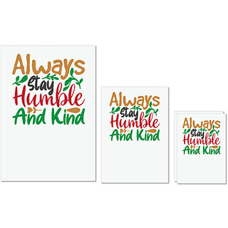 UDNAG Untearable Waterproof Stickers 155GSM 'Christmas | always stay humble and kind' A4 x 1pc, A5 x 1pc & A6 x 2pc UDNAG Untearable Waterproof Stickers 155GSM 'Christmas | always stay humble and kind' A4 x 1pc, A5 x 1pc & A6 x 2pc
