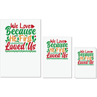 UDNAG Untearable Waterproof Stickers 155GSM 'Christmas | we love because he first love us' A4 x 1pc, A5 x 1pc & A6 x 2pc UDNAG Untearable Waterproof Stickers 155GSM 'Christmas | we love because he first love us' A4 x 1pc, A5 x 1pc & A6 x 2pc