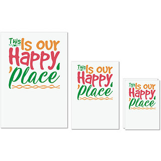 UDNAG Untearable Waterproof Stickers 155GSM 'Christmas | this is our happy place' A4 x 1pc, A5 x 1pc & A6 x 2pc UDNAG Untearable Waterproof Stickers 155GSM 'Christmas | this is our happy place' A4 x 1pc, A5 x 1pc & A6 x 2pc