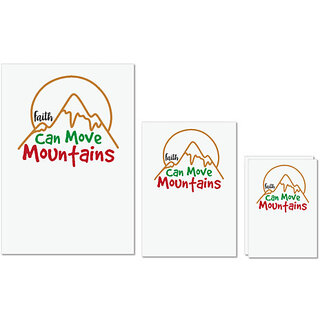 UDNAG Untearable Waterproof Stickers 155GSM 'Christmas | faith can move mountains' A4 x 1pc, A5 x 1pc & A6 x 2pc UDNAG Untearable Waterproof Stickers 155GSM 'Christmas | faith can move mountains' A4 x 1pc, A5 x 1pc & A6 x 2pc