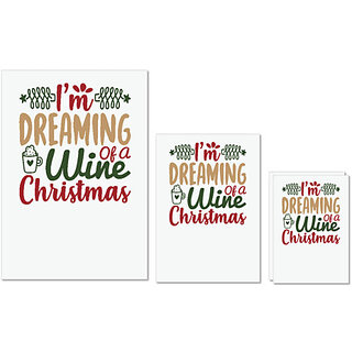 UDNAG Untearable Waterproof Stickers 155GSM 'Christmas | i'm dreaming of a wine cristmas' A4 x 1pc, A5 x 1pc & A6 x 2pc UDNAG Untearable Waterproof Stickers 155GSM 'Christmas | i'm dreaming of a wine cristmas' A4 x 1pc, A5 x 1pc & A6 x 2pc