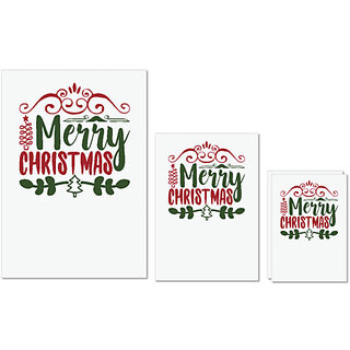 UDNAG Untearable Waterproof Stickers 155GSM 'Christmas | merry crishtmas' A4 x 1pc, A5 x 1pc & A6 x 2pc UDNAG Untearable Waterproof Stickers 155GSM 'Christmas | merry crishtmas' A4 x 1pc, A5 x 1pc & A6 x 2pc