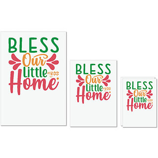 UDNAG Untearable Waterproof Stickers 155GSM 'Christmas | blese our little home' A4 x 1pc, A5 x 1pc & A6 x 2pc UDNAG Untearable Waterproof Stickers 155GSM 'Christmas | blese our little home' A4 x 1pc, A5 x 1pc & A6 x 2pc