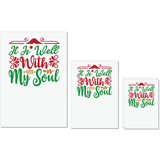 UDNAG Untearable Waterproof Stickers 155GSM 'Christmas | it is well with my soul' A4 x 1pc, A5 x 1pc & A6 x 2pc UDNAG Untearable Waterproof Stickers 155GSM 'Christmas | it is well with my soul' A4 x 1pc, A5 x 1pc & A6 x 2pc