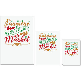 UDNAG Untearable Waterproof Stickers 155GSM 'Christmas | farmer boys local merket' A4 x 1pc, A5 x 1pc & A6 x 2pc UDNAG Untearable Waterproof Stickers 155GSM 'Christmas | farmer boys local merket' A4 x 1pc, A5 x 1pc & A6 x 2pc