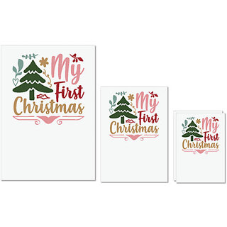 UDNAG Untearable Waterproof Stickers 155GSM 'Christmas | my first christmas copy' A4 x 1pc, A5 x 1pc & A6 x 2pc UDNAG Untearable Waterproof Stickers 155GSM 'Christmas | my first christmas copy' A4 x 1pc, A5 x 1pc & A6 x 2pc
