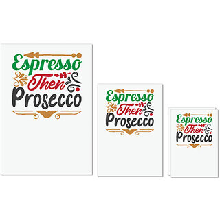                       UDNAG Untearable Waterproof Stickers 155GSM 'Christmas | espresso then prosecco' A4 x 1pc, A5 x 1pc & A6 x 2pc                                              