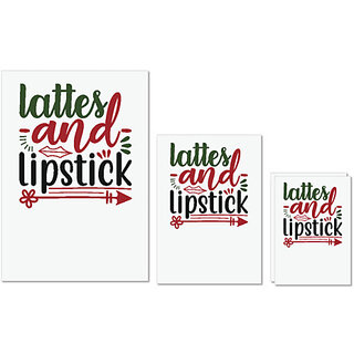 UDNAG Untearable Waterproof Stickers 155GSM 'Christmas | lattes and lipstick' A4 x 1pc, A5 x 1pc & A6 x 2pc UDNAG Untearable Waterproof Stickers 155GSM 'Christmas | lattes and lipstick' A4 x 1pc, A5 x 1pc & A6 x 2pc