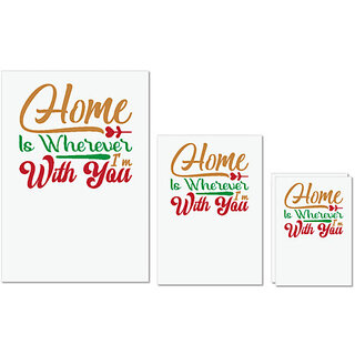 UDNAG Untearable Waterproof Stickers 155GSM 'Christmas | home is whereever i am with you' A4 x 1pc, A5 x 1pc & A6 x 2pc UDNAG Untearable Waterproof Stickers 155GSM 'Christmas | home is whereever i am with you' A4 x 1pc, A5 x 1pc & A6 x 2pc