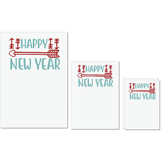 UDNAG Untearable Waterproof Stickers 155GSM 'Christmas | Happy new yearr' A4 x 1pc, A5 x 1pc & A6 x 2pc UDNAG Untearable Waterproof Stickers 155GSM 'Christmas | Happy new yearr' A4 x 1pc, A5 x 1pc & A6 x 2pc