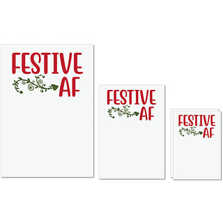 UDNAG Untearable Waterproof Stickers 155GSM 'Christmas | Festive af' A4 x 1pc, A5 x 1pc & A6 x 2pc UDNAG Untearable Waterproof Stickers 155GSM 'Christmas | Festive af' A4 x 1pc, A5 x 1pc & A6 x 2pc