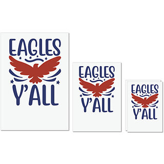 UDNAG Untearable Waterproof Stickers 155GSM 'Christmas | Eagles y'all' A4 x 1pc, A5 x 1pc & A6 x 2pc UDNAG Untearable Waterproof Stickers 155GSM 'Christmas | Eagles y'all' A4 x 1pc, A5 x 1pc & A6 x 2pc