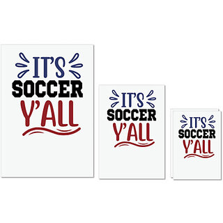 UDNAG Untearable Waterproof Stickers 155GSM 'Soccer | it's soccer y'all' A4 x 1pc, A5 x 1pc & A6 x 2pc UDNAG Untearable Waterproof Stickers 155GSM 'Soccer | it's soccer y'all' A4 x 1pc, A5 x 1pc & A6 x 2pc