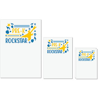 UDNAG Untearable Waterproof Stickers 155GSM 'Student teacher | Pre-k rockstar' A4 x 1pc, A5 x 1pc & A6 x 2pc UDNAG Untearable Waterproof Stickers 155GSM 'Student teacher | Pre-k rockstar' A4 x 1pc, A5 x 1pc & A6 x 2pc