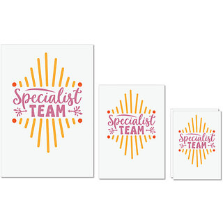 UDNAG Untearable Waterproof Stickers 155GSM 'Team | Specialist team' A4 x 1pc, A5 x 1pc & A6 x 2pc UDNAG Untearable Waterproof Stickers 155GSM 'Team | Specialist team' A4 x 1pc, A5 x 1pc & A6 x 2pc