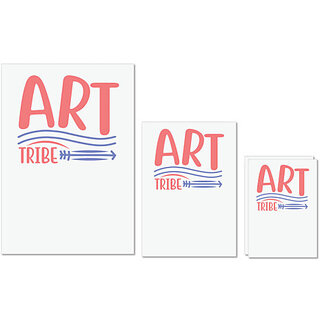 UDNAG Untearable Waterproof Stickers 155GSM 'Student teacher | ART TRIBE' A4 x 1pc, A5 x 1pc & A6 x 2pc UDNAG Untearable Waterproof Stickers 155GSM 'Student teacher | ART TRIBE' A4 x 1pc, A5 x 1pc & A6 x 2pc