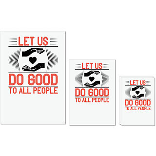 UDNAG Untearable Waterproof Stickers 155GSM 'Volunteers | Let us do good to all people' A4 x 1pc, A5 x 1pc & A6 x 2pc UDNAG Untearable Waterproof Stickers 155GSM 'Volunteers | Let us do good to all people' A4 x 1pc, A5 x 1pc & A6 x 2pc