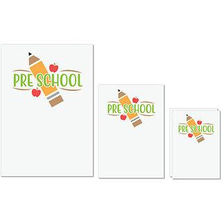UDNAG Untearable Waterproof Stickers 155GSM 'Student teacher | Pre School' A4 x 1pc, A5 x 1pc & A6 x 2pc UDNAG Untearable Waterproof Stickers 155GSM 'Student teacher | Pre School' A4 x 1pc, A5 x 1pc & A6 x 2pc