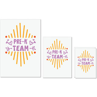 UDNAG Untearable Waterproof Stickers 155GSM 'Student teacher | Pre-k team' A4 x 1pc, A5 x 1pc & A6 x 2pc UDNAG Untearable Waterproof Stickers 155GSM 'Student teacher | Pre-k team' A4 x 1pc, A5 x 1pc & A6 x 2pc