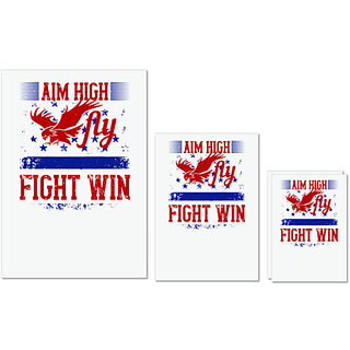 UDNAG Untearable Waterproof Stickers 155GSM 'Airforce | Aim High. FlyFightWin' A4 x 1pc, A5 x 1pc & A6 x 2pc UDNAG Untearable Waterproof Stickers 155GSM 'Airforce | Aim High. FlyFightWin' A4 x 1pc, A5 x 1pc & A6 x 2pc