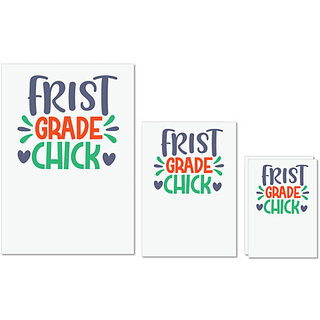 UDNAG Untearable Waterproof Stickers 155GSM 'Student teacher | first grade chick' A4 x 1pc, A5 x 1pc & A6 x 2pc UDNAG Untearable Waterproof Stickers 155GSM 'Student teacher | first grade chick' A4 x 1pc, A5 x 1pc & A6 x 2pc