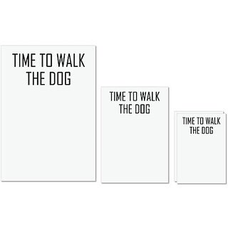UDNAG Untearable Waterproof Stickers 155GSM 'Dog | Time to walk the dog' A4 x 1pc, A5 x 1pc & A6 x 2pc UDNAG Untearable Waterproof Stickers 155GSM 'Dog | Time to walk the dog' A4 x 1pc, A5 x 1pc & A6 x 2pc