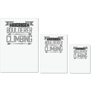 UDNAG Untearable Waterproof Stickers 155GSM 'Climbing | Average Boulderer Climbing' A4 x 1pc, A5 x 1pc & A6 x 2pc UDNAG Untearable Waterproof Stickers 155GSM 'Climbing | Average Boulderer Climbing' A4 x 1pc, A5 x 1pc & A6 x 2pc