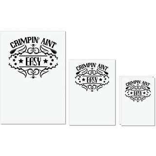 UDNAG Untearable Waterproof Stickers 155GSM 'Climbing | Crimpin' aint easy' A4 x 1pc, A5 x 1pc & A6 x 2pc UDNAG Untearable Waterproof Stickers 155GSM 'Climbing | Crimpin' aint easy' A4 x 1pc, A5 x 1pc & A6 x 2pc