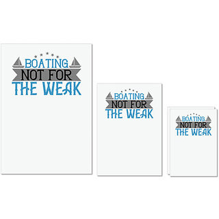 UDNAG Untearable Waterproof Stickers 155GSM 'Boating | Boating not for the weak' A4 x 1pc, A5 x 1pc & A6 x 2pc UDNAG Untearable Waterproof Stickers 155GSM 'Boating | Boating not for the weak' A4 x 1pc, A5 x 1pc & A6 x 2pc