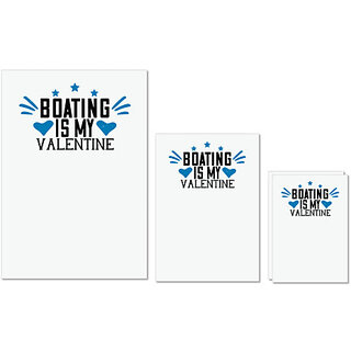 UDNAG Untearable Waterproof Stickers 155GSM 'Boating | Boating is my valentine' A4 x 1pc, A5 x 1pc & A6 x 2pc UDNAG Untearable Waterproof Stickers 155GSM 'Boating | Boating is my valentine' A4 x 1pc, A5 x 1pc & A6 x 2pc