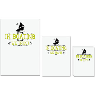 UDNAG Untearable Waterproof Stickers 155GSM 'Boating | In Boating we trust' A4 x 1pc, A5 x 1pc & A6 x 2pc UDNAG Untearable Waterproof Stickers 155GSM 'Boating | In Boating we trust' A4 x 1pc, A5 x 1pc & A6 x 2pc
