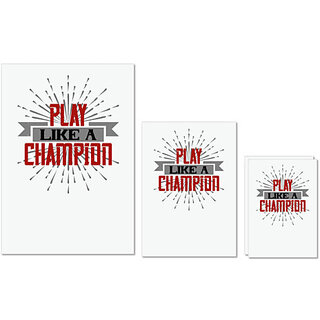 UDNAG Untearable Waterproof Stickers 155GSM 'Badminton | Play like a Champion' A4 x 1pc, A5 x 1pc & A6 x 2pc UDNAG Untearable Waterproof Stickers 155GSM 'Badminton | Play like a Champion' A4 x 1pc, A5 x 1pc & A6 x 2pc