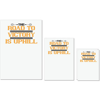 UDNAG Untearable Waterproof Stickers 155GSM 'Badminton | The road to victory is uphill' A4 x 1pc, A5 x 1pc & A6 x 2pc UDNAG Untearable Waterproof Stickers 155GSM 'Badminton | The road to victory is uphill' A4 x 1pc, A5 x 1pc & A6 x 2pc