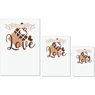 UDNAG Untearable Waterproof Stickers 155GSM 'Chocolate | Chocolate Love' A4 x 1pc, A5 x 1pc & A6 x 2pc UDNAG Untearable Waterproof Stickers 155GSM 'Chocolate | Chocolate Love' A4 x 1pc, A5 x 1pc & A6 x 2pc