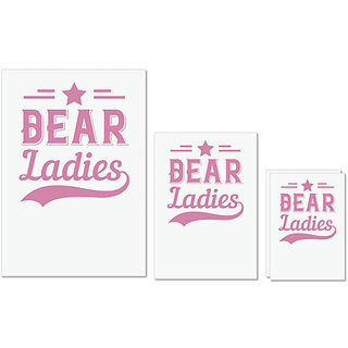                       UDNAG Untearable Waterproof Stickers 155GSM 'Couple | Dear Ladies' A4 x 1pc, A5 x 1pc & A6 x 2pc                                              