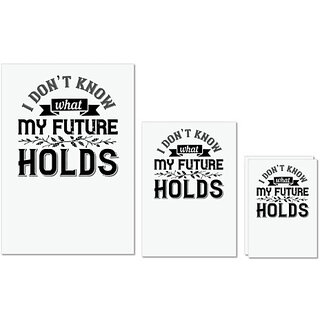 UDNAG Untearable Waterproof Stickers 155GSM 'Couple | I dont know what my future holds' A4 x 1pc, A5 x 1pc & A6 x 2pc UDNAG Untearable Waterproof Stickers 155GSM 'Couple | I dont know what my future holds' A4 x 1pc, A5 x 1pc & A6 x 2pc