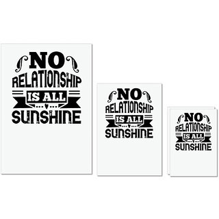 UDNAG Untearable Waterproof Stickers 155GSM 'Couple | No relationship is all sunshine' A4 x 1pc, A5 x 1pc & A6 x 2pc UDNAG Untearable Waterproof Stickers 155GSM 'Couple | No relationship is all sunshine' A4 x 1pc, A5 x 1pc & A6 x 2pc