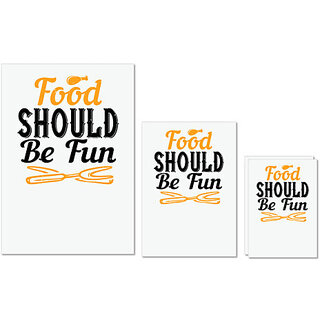 UDNAG Untearable Waterproof Stickers 155GSM 'Cooking | Food fun' A4 x 1pc, A5 x 1pc & A6 x 2pc UDNAG Untearable Waterproof Stickers 155GSM 'Cooking | Food fun' A4 x 1pc, A5 x 1pc & A6 x 2pc