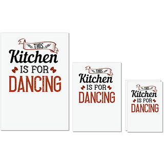 UDNAG Untearable Waterproof Stickers 155GSM 'Cooking | This kitchen is for dancing' A4 x 1pc, A5 x 1pc & A6 x 2pc UDNAG Untearable Waterproof Stickers 155GSM 'Cooking | This kitchen is for dancing' A4 x 1pc, A5 x 1pc & A6 x 2pc