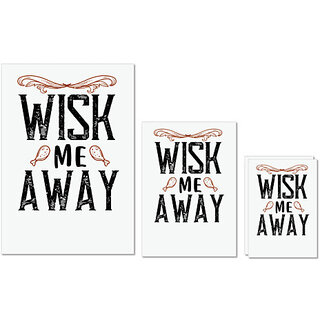                      UDNAG Untearable Waterproof Stickers 155GSM 'Cooking | wish me away' A4 x 1pc, A5 x 1pc & A6 x 2pc                                              