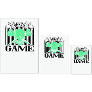 UDNAG Untearable Waterproof Stickers 155GSM 'Dart | darts game' A4 x 1pc, A5 x 1pc & A6 x 2pc UDNAG Untearable Waterproof Stickers 155GSM 'Dart | darts game' A4 x 1pc, A5 x 1pc & A6 x 2pc