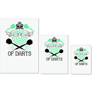 UDNAG Untearable Waterproof Stickers 155GSM 'Dart | Ministry of darts' A4 x 1pc, A5 x 1pc & A6 x 2pc UDNAG Untearable Waterproof Stickers 155GSM 'Dart | Ministry of darts' A4 x 1pc, A5 x 1pc & A6 x 2pc